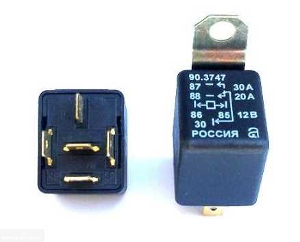 Местоположение реле стартера