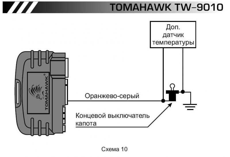 Томагавк 9010 автозапуск по времени