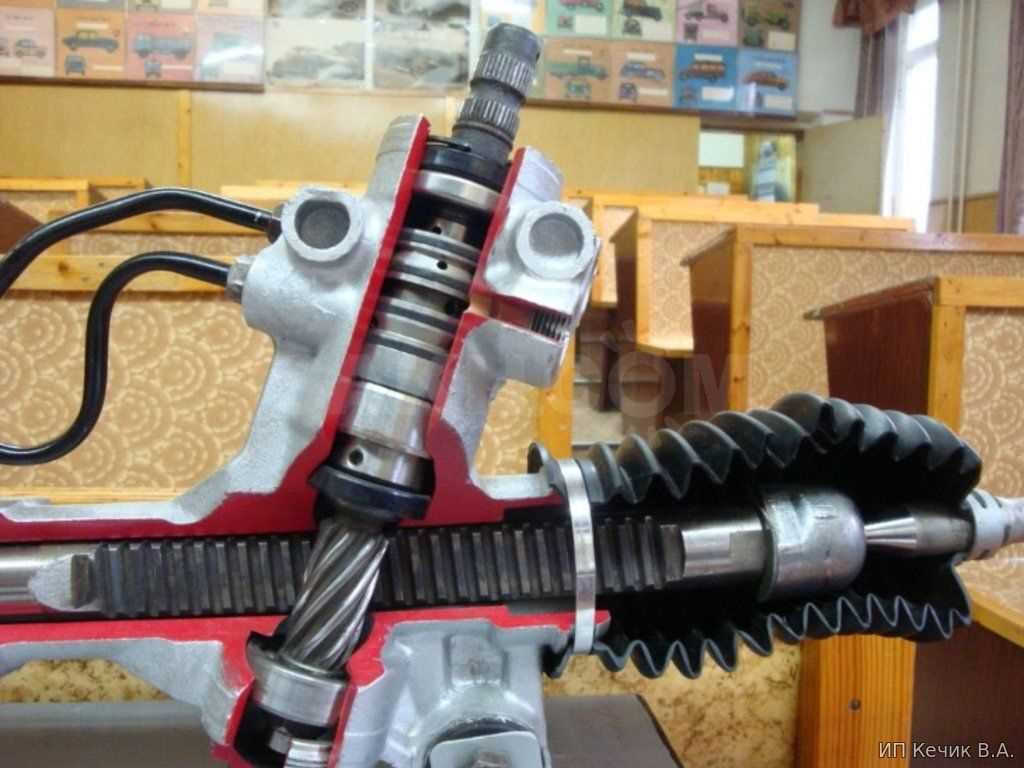 Проверка состояния шестерен рулевой рейки