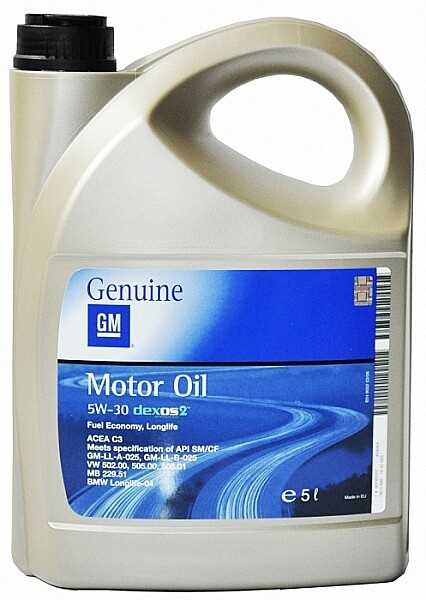 Состав моторного масла GM 5W30