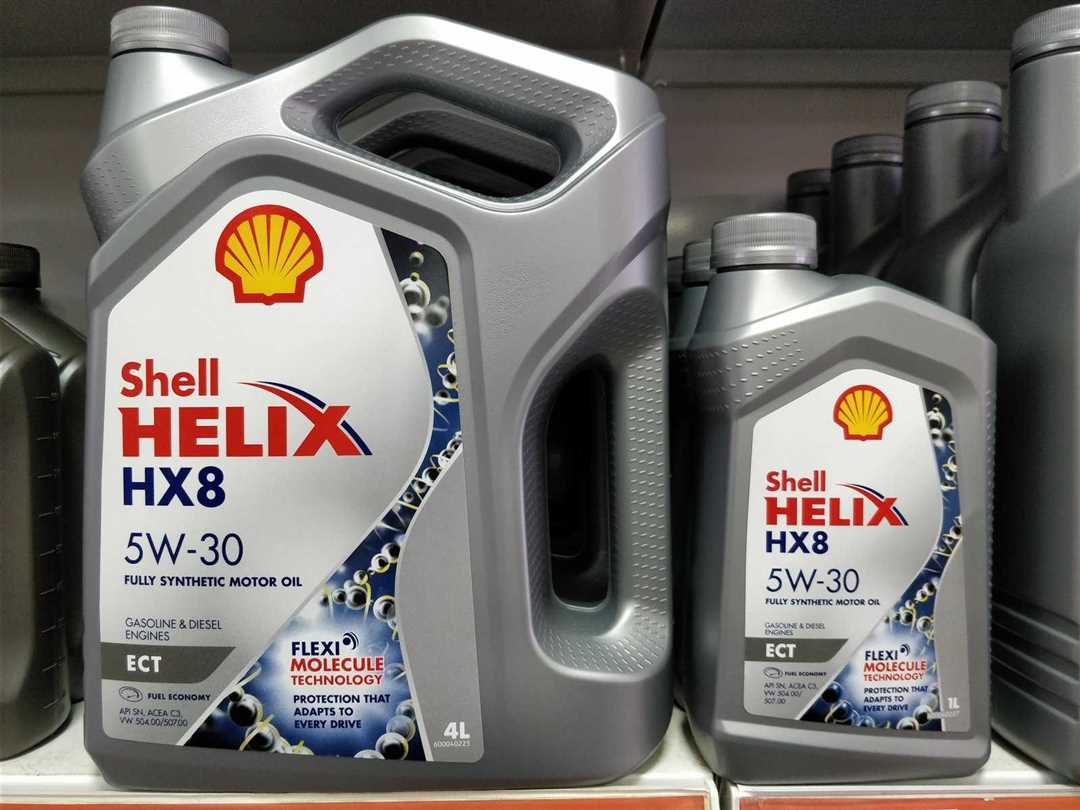 Спецификации моторного масла Shell