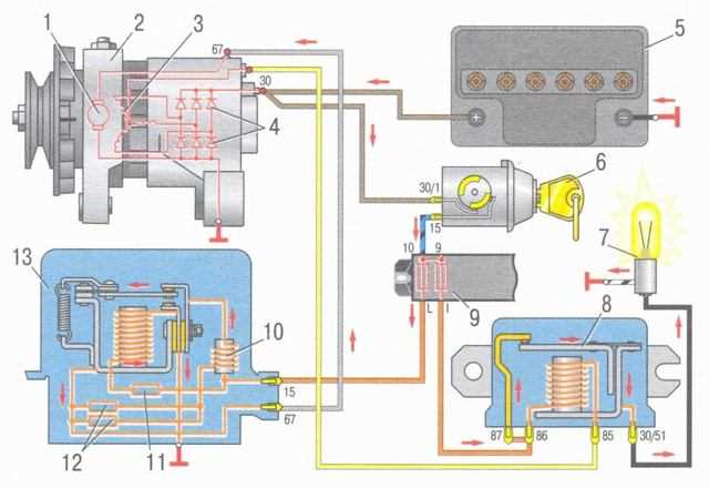 Ремонт реле зарядки ВАЗ 2106