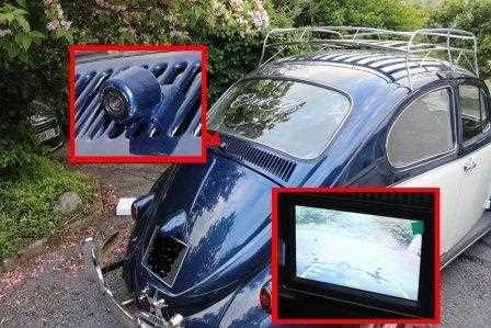 Как происходит установка штатной камеры заднего вида: