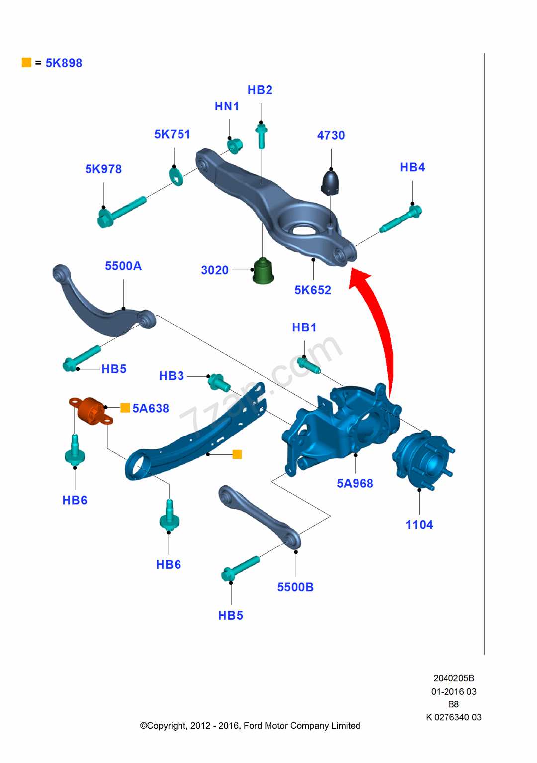 Выправление и замена продольных рычагов