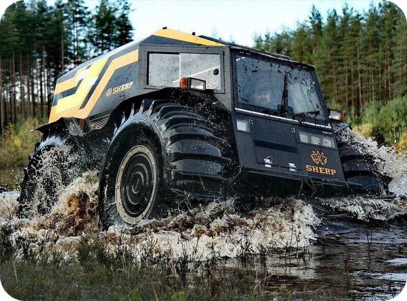 Российские мини снегоболотоходы на колесах сверхнизкого давления